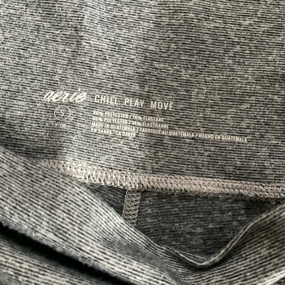 Aerie Chill Play Move Soft Heather Grey Leggings - Picture 4 of 4